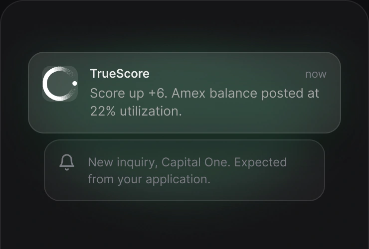 An alert with the next step